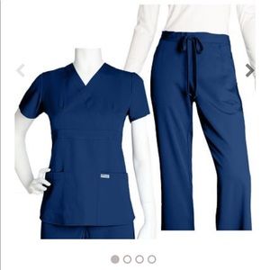 XS greys indigo mock wrap worn 1 year